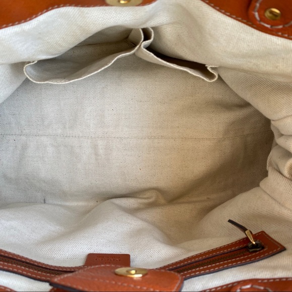 Gucci Orange GG Canvas Running Tote Bag Purse Med - Picture 5 of 16